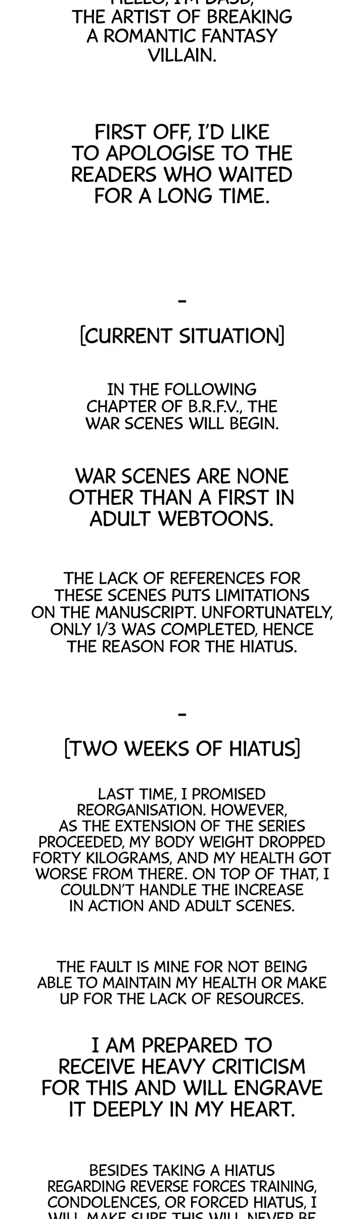 Breaking a Romantic Fantasy Villain Chapter 68.5 page 1